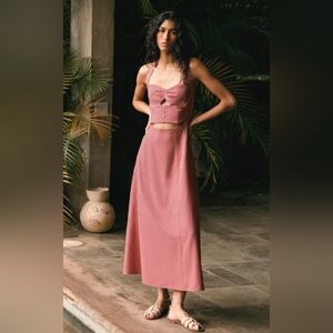 Zara Halter Ramie Dress